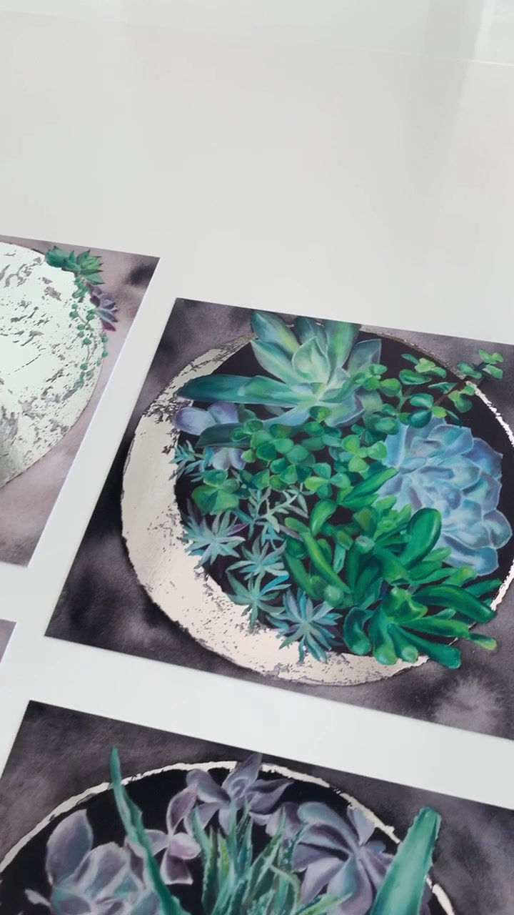Thumbnail: Succulent Phase Prints - Set of 4