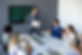 Professional presenting a project