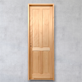 Puerta de madera con 2 tableros en okume africano