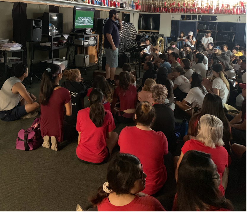 students gathered in classroom