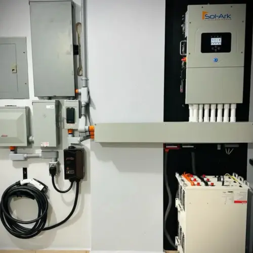 Thumbnail: Sol-Ark 15K Hybrid Inverter – W/ Pytes Energy 48V 100AH EBOX | W/ Optional Roof