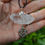 Thumbnail: Quartz Double Terminated Pendant with Pentacle charm