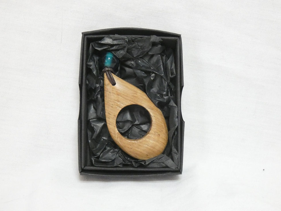 Thumbnail: Sacred Circle English Holly Wood Amulet Charm for Good Luck
