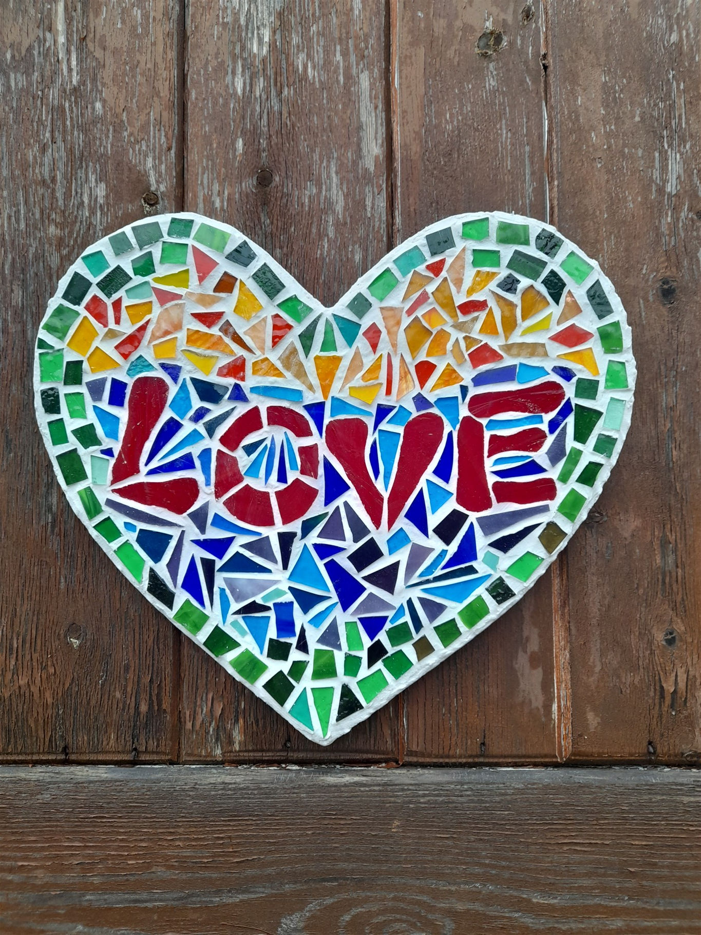 Mosaic Love Heart Wall Art