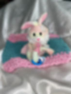 Pink & Blue Bunny Lovey