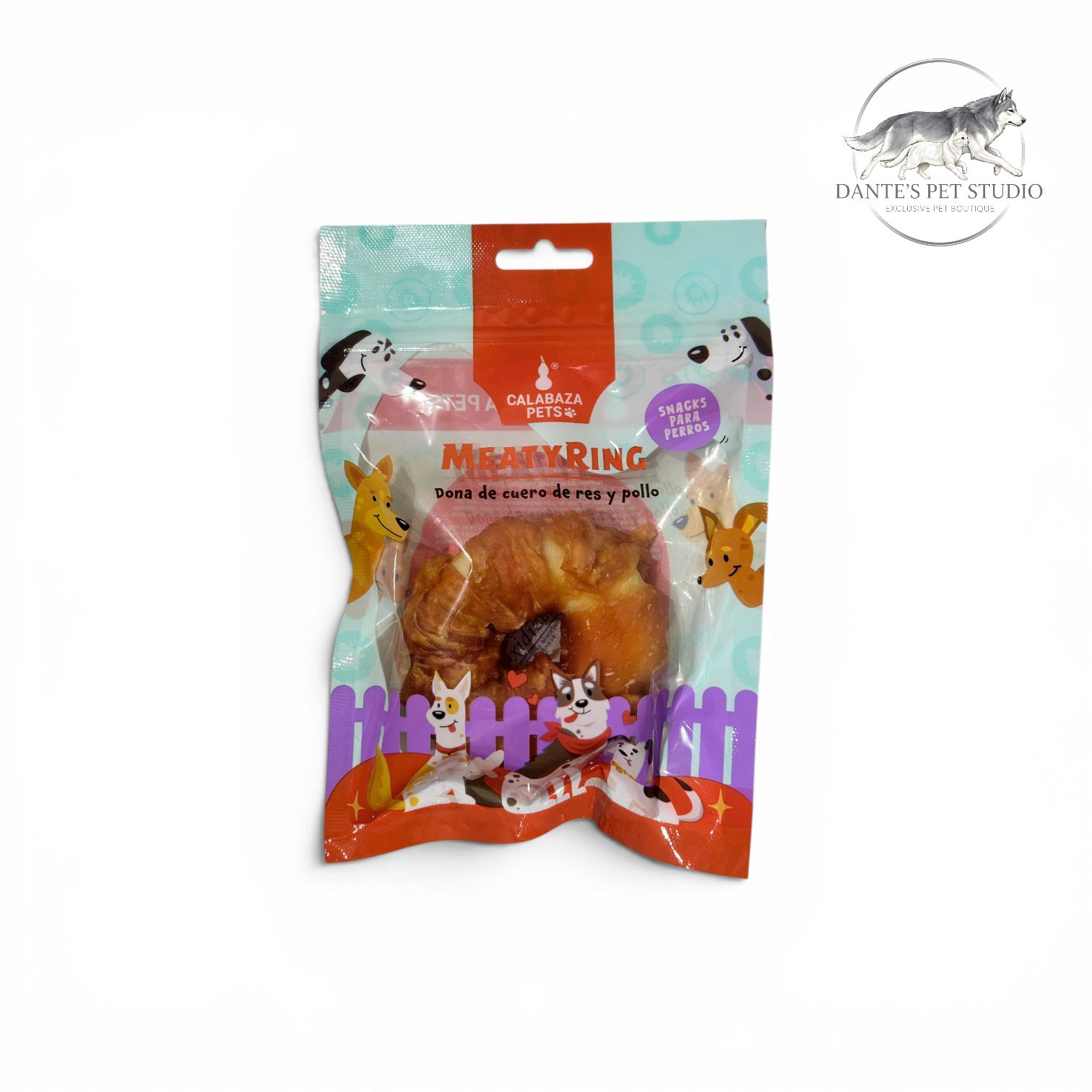 Dona de cuero sabor res y pollo