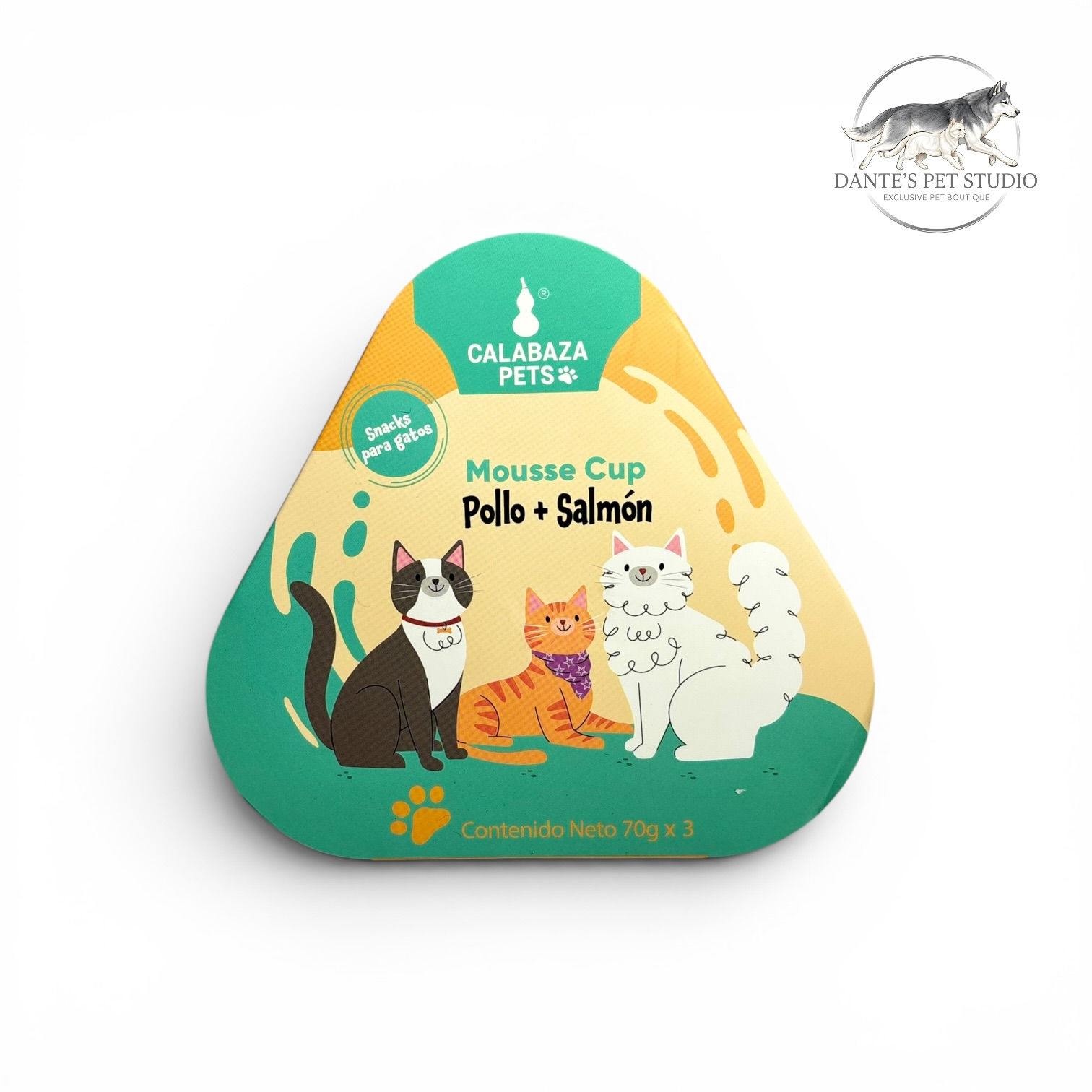 Pudin sabor a pollo y salmón