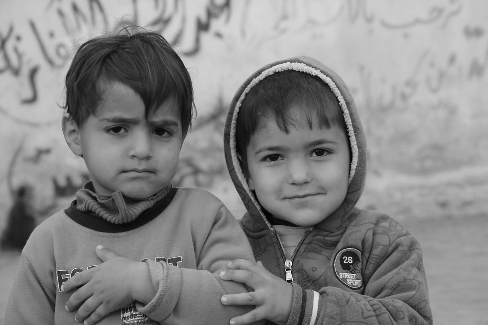 Anak-anak kecil Gaza.