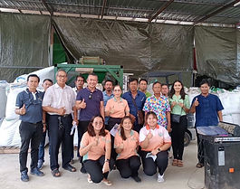 Pathum Thani Provincial Agricultural Extension Office, Sam Khok District, conducted a study visit on the project to prevent burning in agriculture