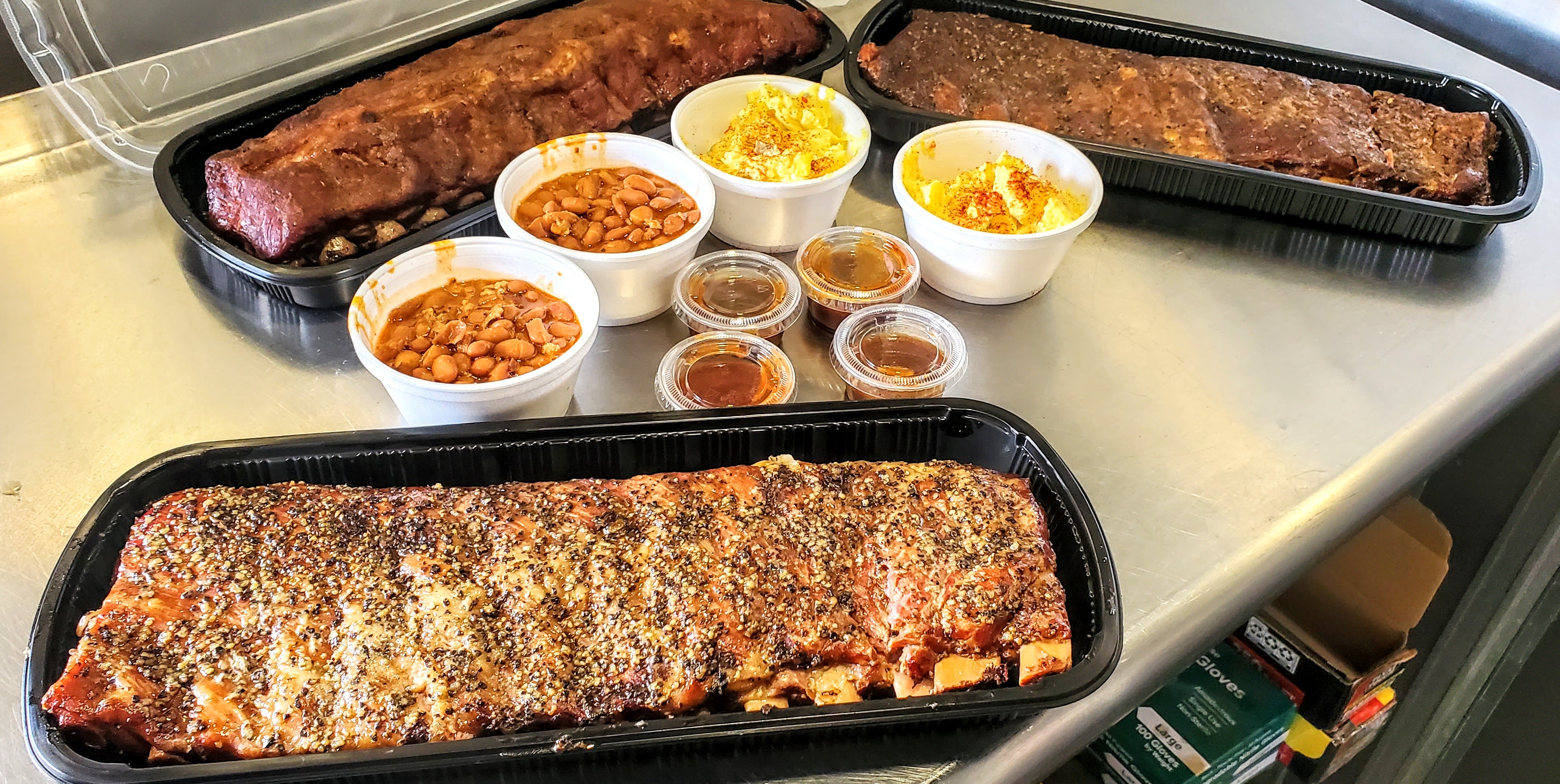 Arranged Food and Objects