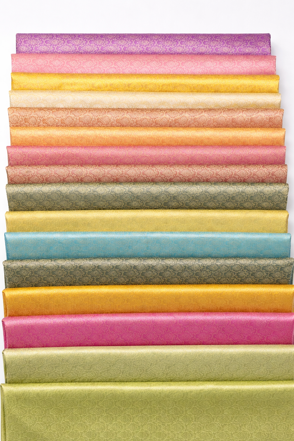 Thumbnail: Zari Brocade Fabric - Assorted colours