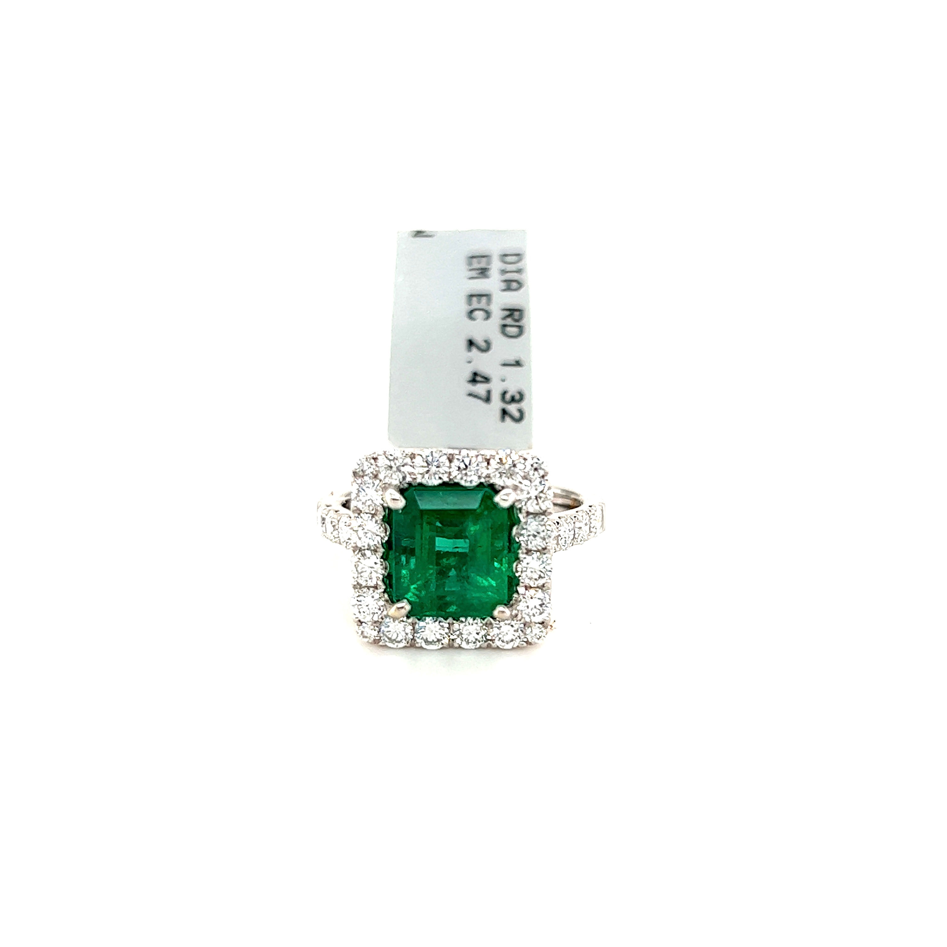 Emerald And Diamond Ring