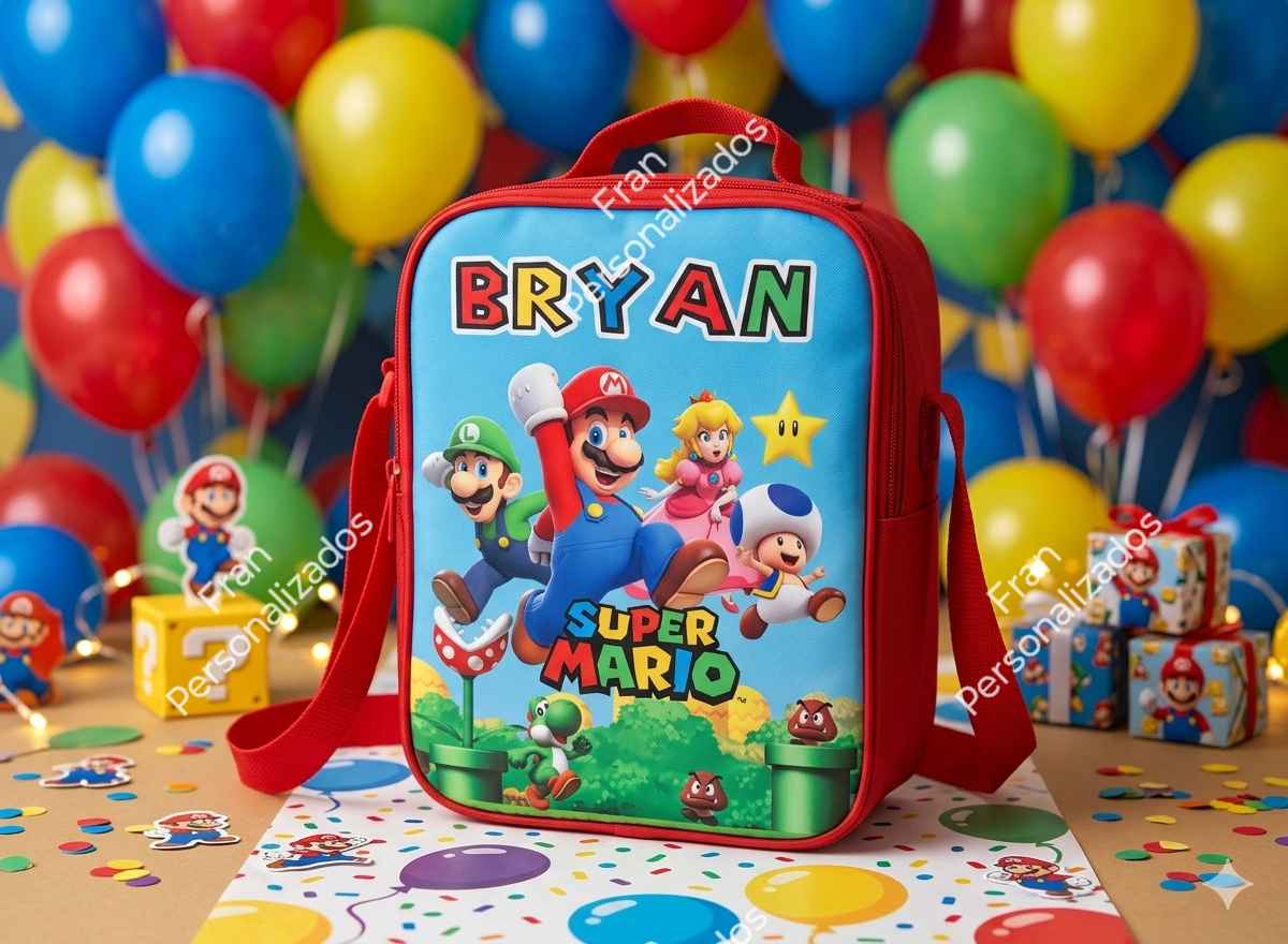 Mochila Personalizada Mário Bros