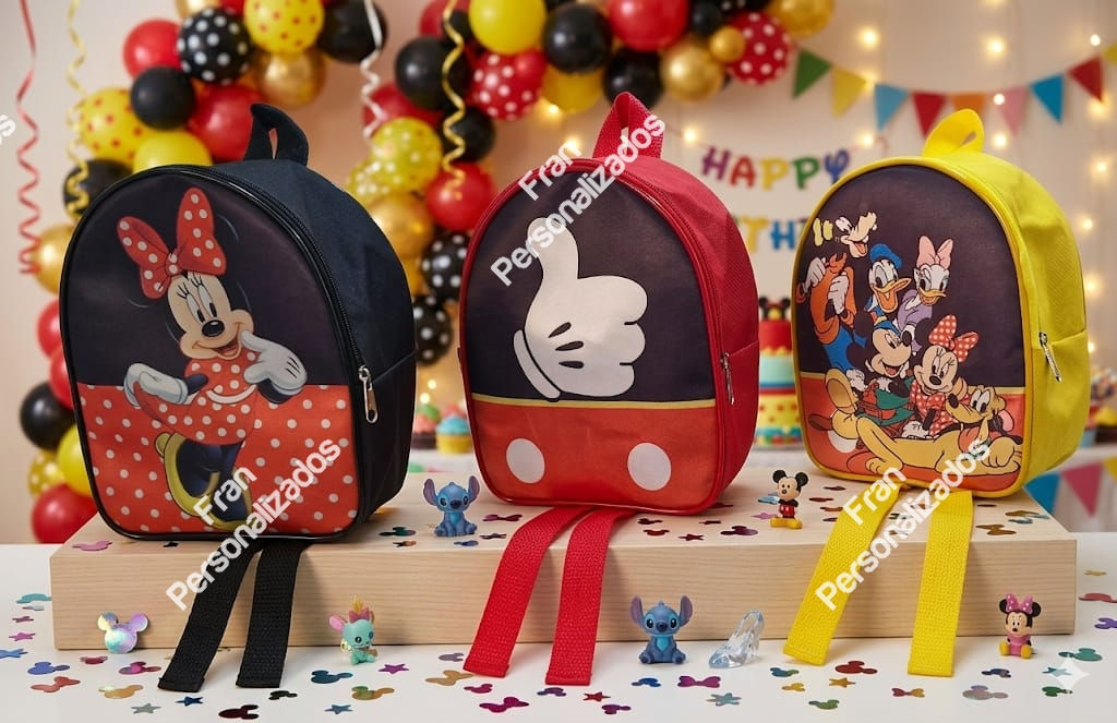 Mochila Personalizada Mickey e Minnie