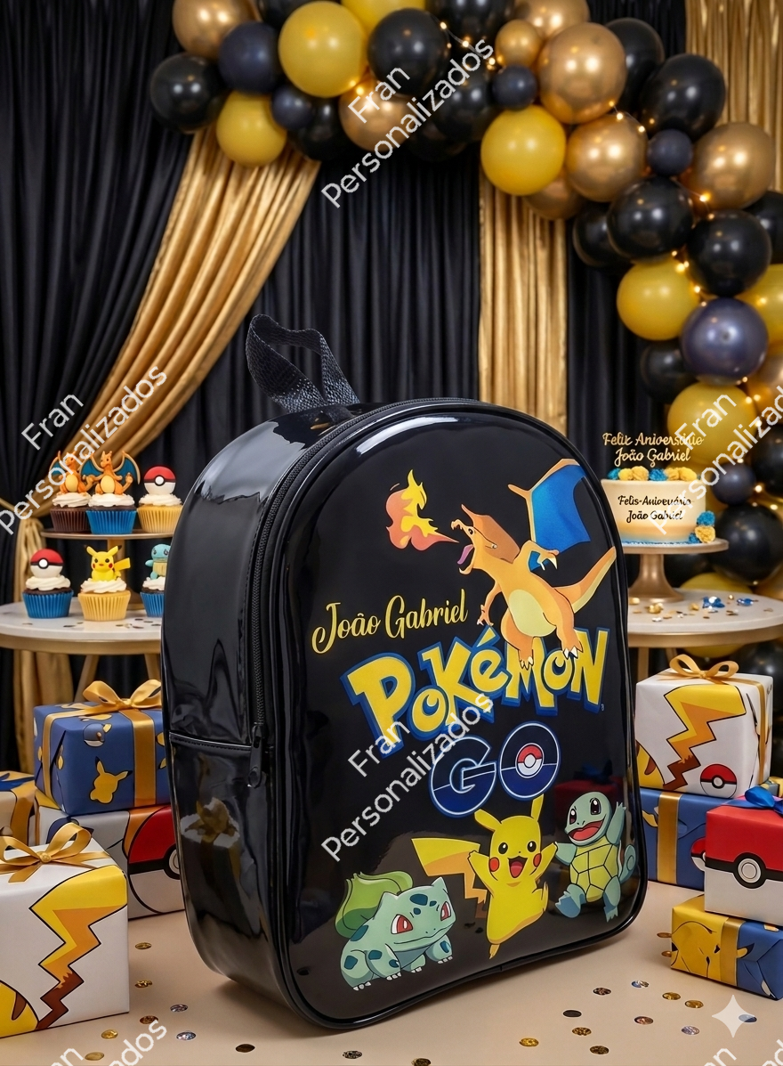 Mochila Personalizada Pokémon Verniz