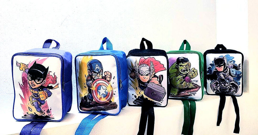 Mochila Personalizada Vingadores Vintage