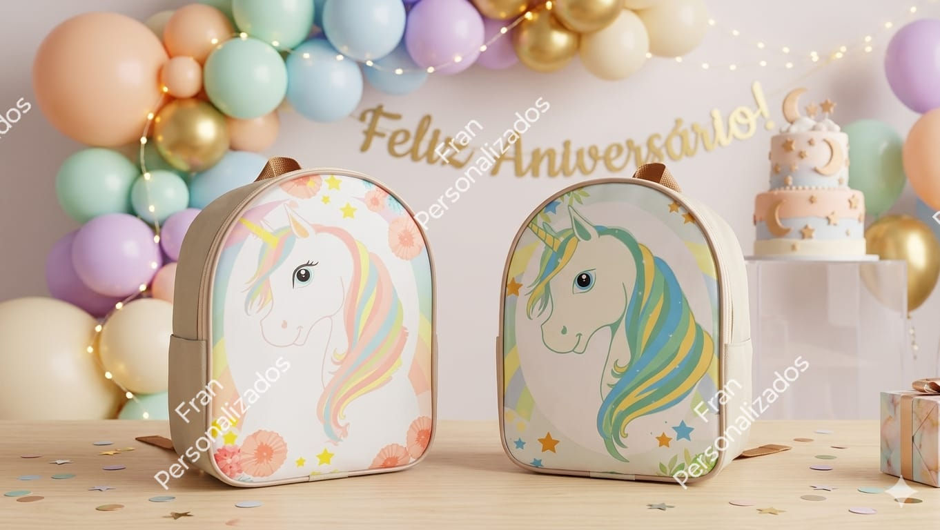 Mochila Personalizada Unicórnio