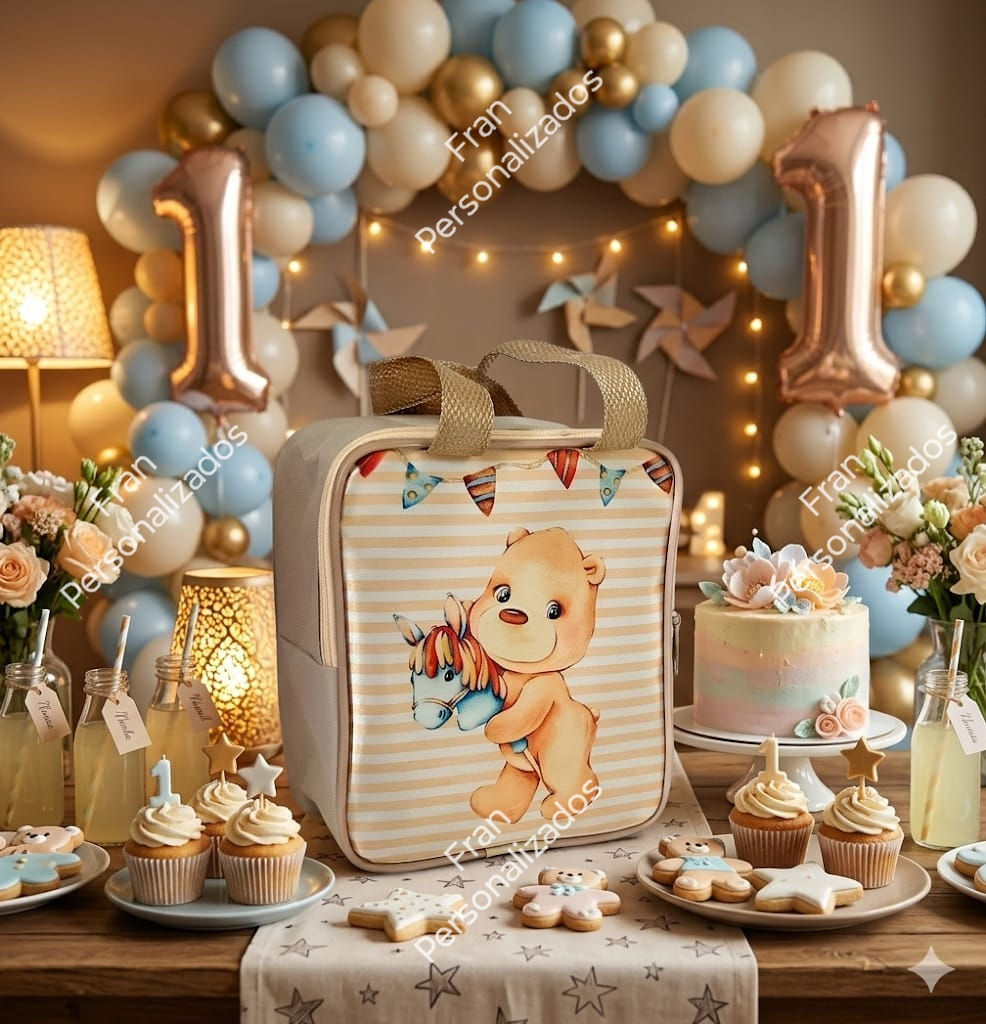 Maleta Personalizada Ursinha Feliz
