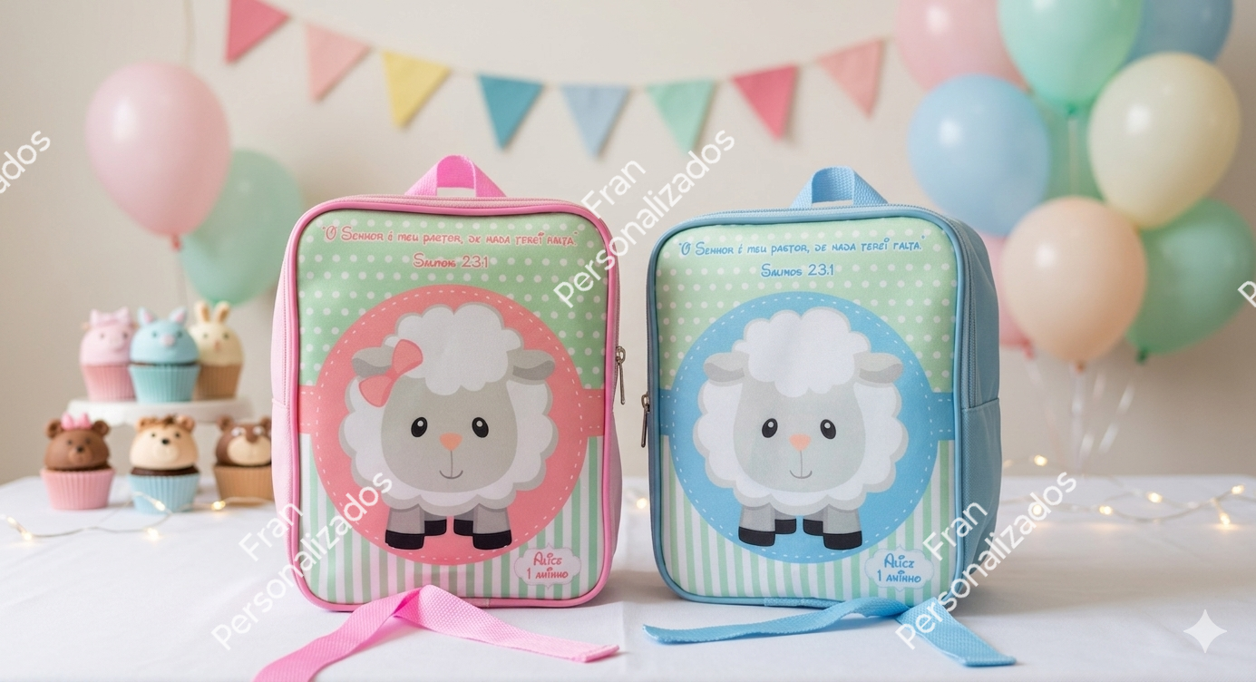 Mochila Personalizada Fazendinha Ovelhinha