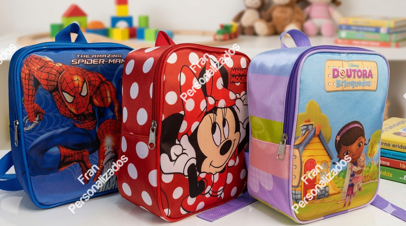 Mochilas Personalizadas Térmicas Laterais Desenhadas