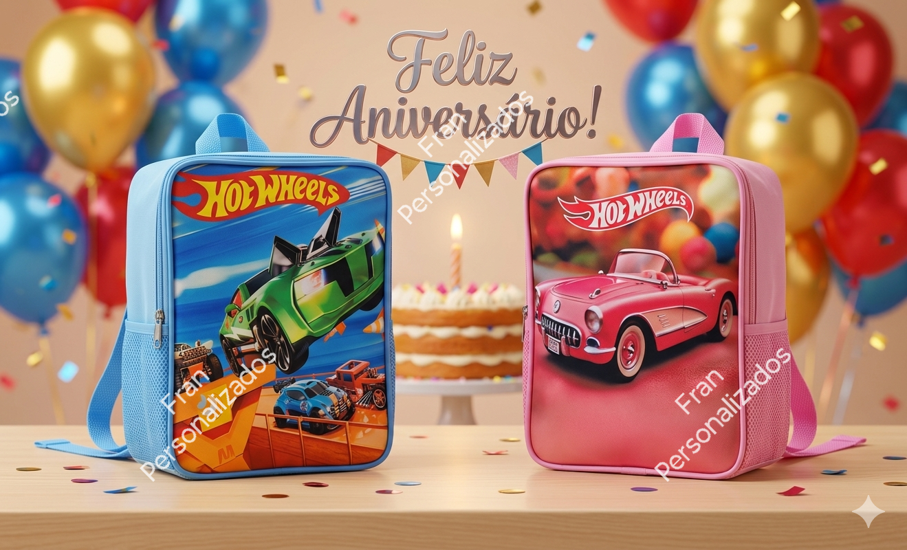 Mochila Personalizada Hot Wheeles