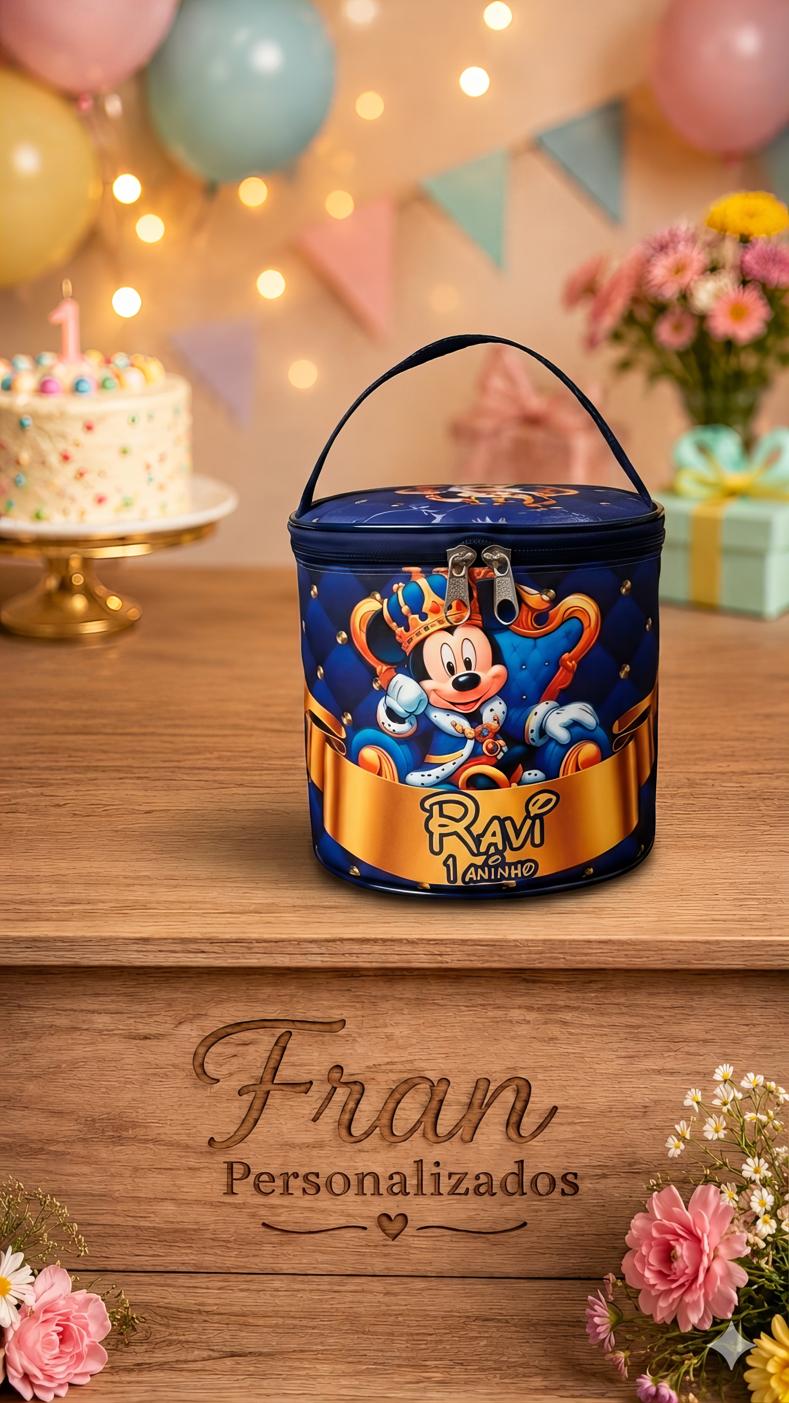 Bolsinha Maleta Personalizada Gata Marie
