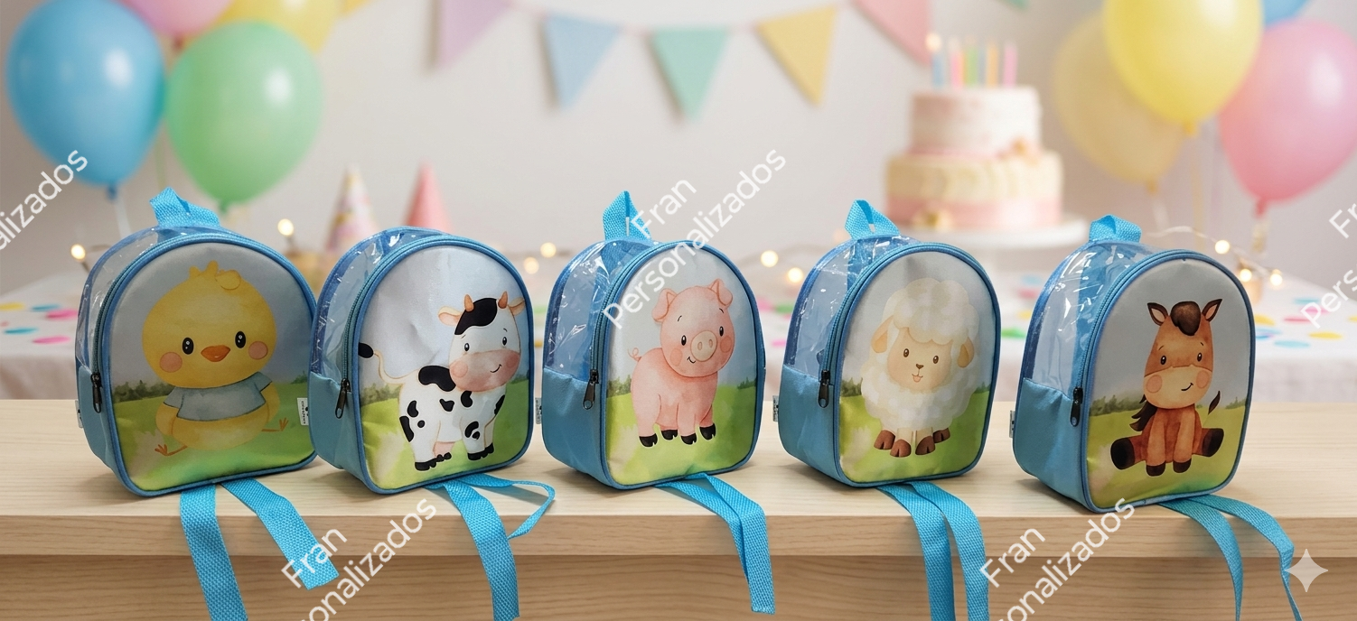 Mochila Personalizada Fazendinha