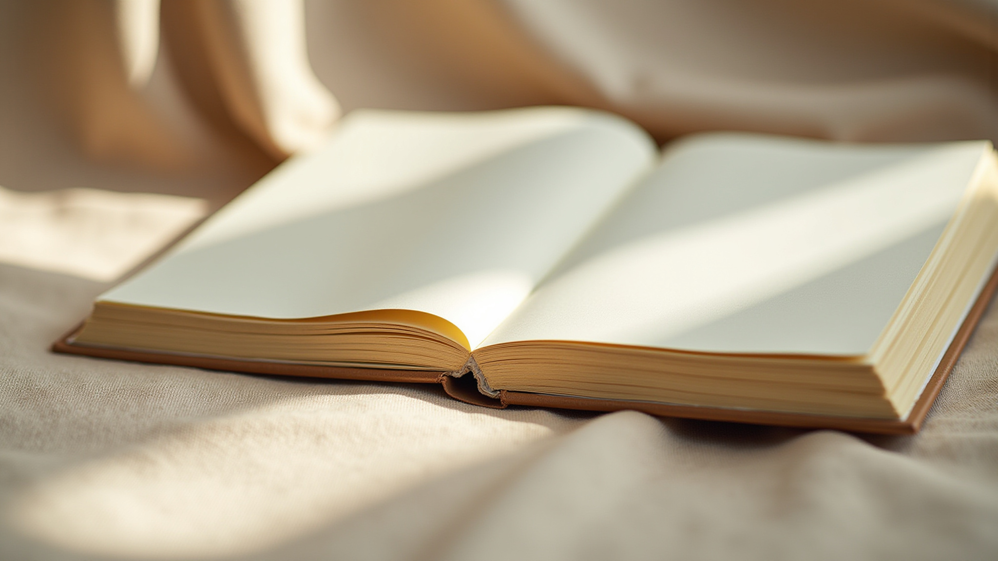 Livro com páginas em branco