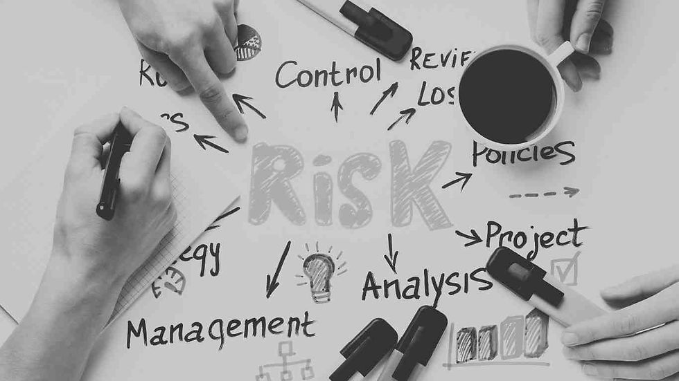 Illustration of business risks and protection strategies.