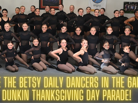 See the Betsy Daily dancers perform in the 6ABC Dunkin Thanksgiving Day Parade