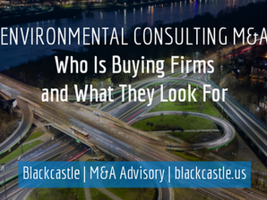 Environmental consulting M&A guide by Blackcastle Partners: who is buying environmental consulting firms and what they look for