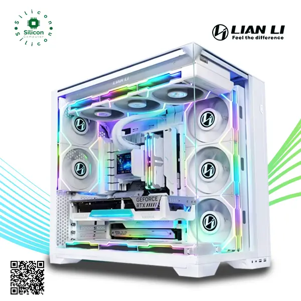Thumbnail: Lian Li O11 Vision Compact White Mid Tower Gaming Case
