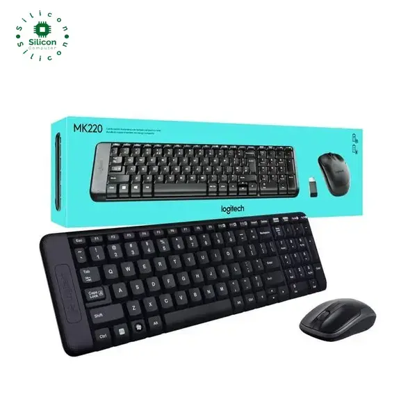 Logitech MK220 Wireless Combo Keyboard & Mouse MK220 - Black