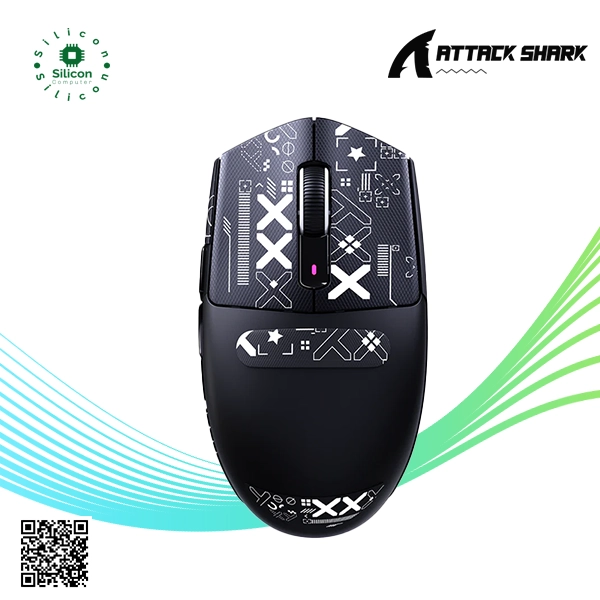 Attack Shark G3 Lightweight Tri Mode Gaming Mouse (Black)