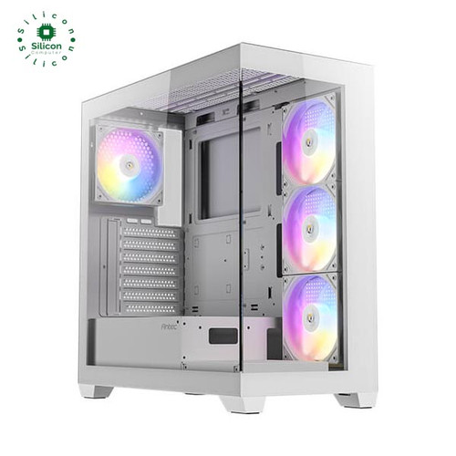 Antec CX300 ARGB White Panoramic 270 Degree View 4 Fans RGB Atom 750W 80+Bronze