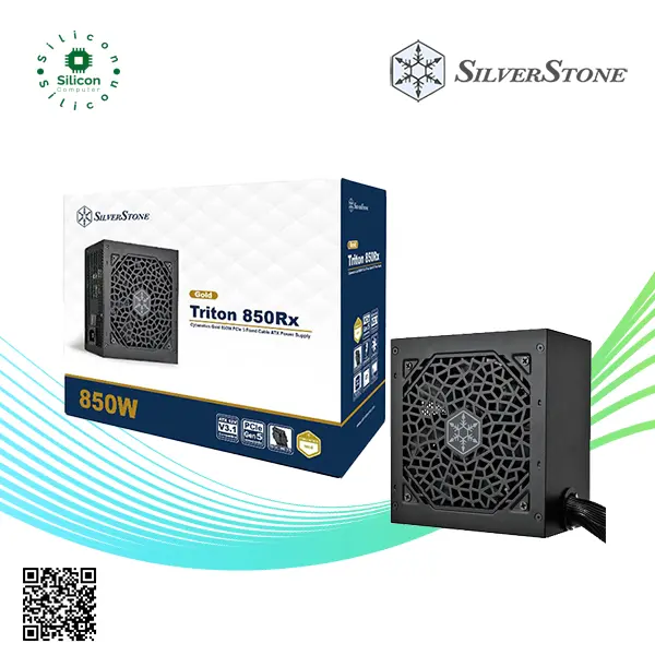 SilverStone Triton 850Rx Cybenetics Gold 850W PCIe 5 Fixed Cable