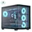 Thumbnail: AEROCOOL P500C-G-BK- Mid-Tower Case With tempered Glass panels ARGB Fans