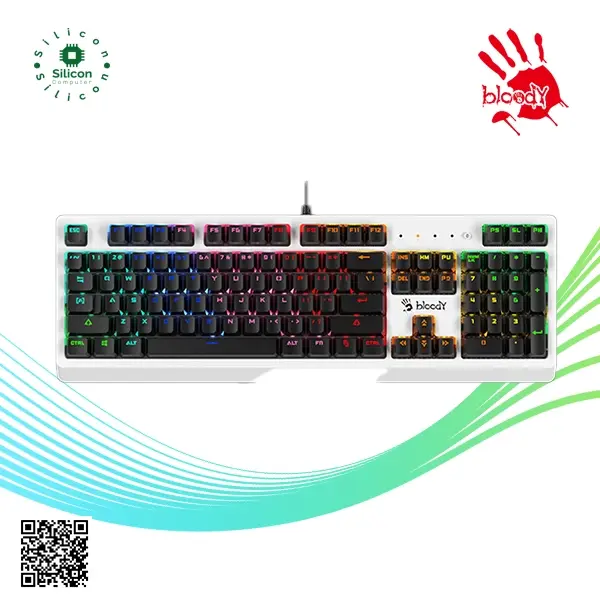 Bloody RGB Mechanical KeyBoard B810RC White