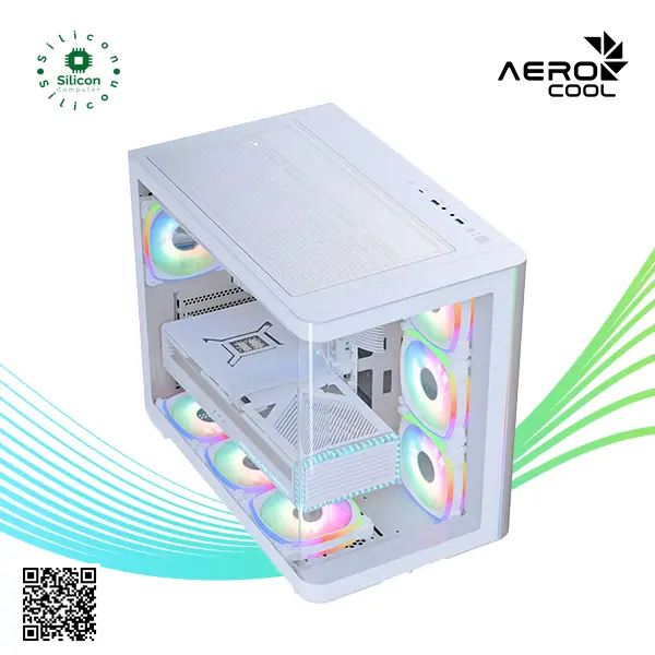 Thumbnail: Aerocool-P500C EVO White P500C-Evo-G-WT-v1