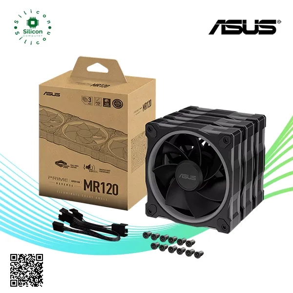 ASUS Prime MR120 ARGB Reverse (3-pack, Black)