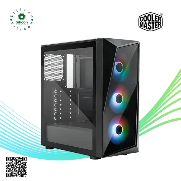 Cooler Master CMP 520 ARGB ATX Mid-Tower - 3 FANS 120mm ARGB Mesh Black