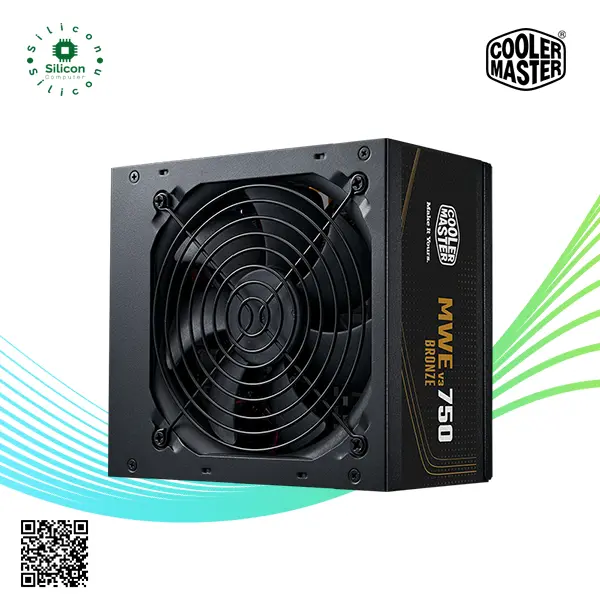 Cooler Master MWE Bronze 750 V3-80 Plus Bronze, ATX 3.1 Support-Quiet HDB Fan,