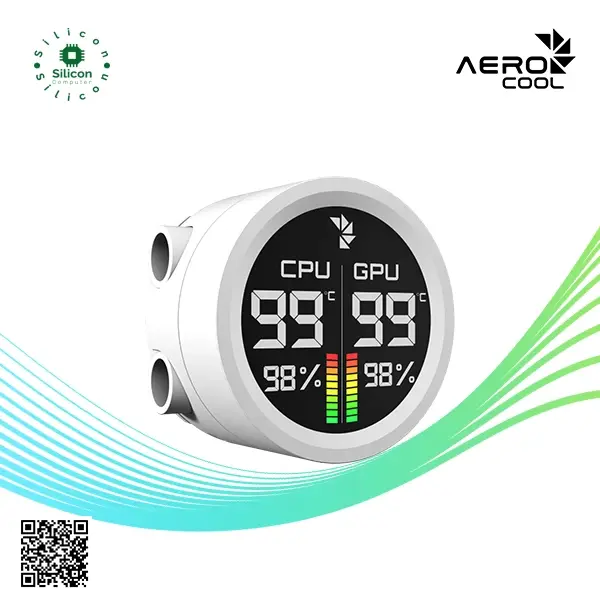 الصورة المصغرة: Aerocol Abyss L240 White With Digital Display