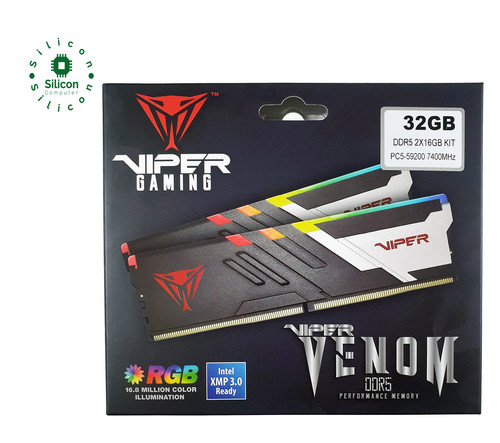 PATRIOT VIPER VENOM RGB DDR5 RAM 32GB (2X16GB) 6200MHz KIT