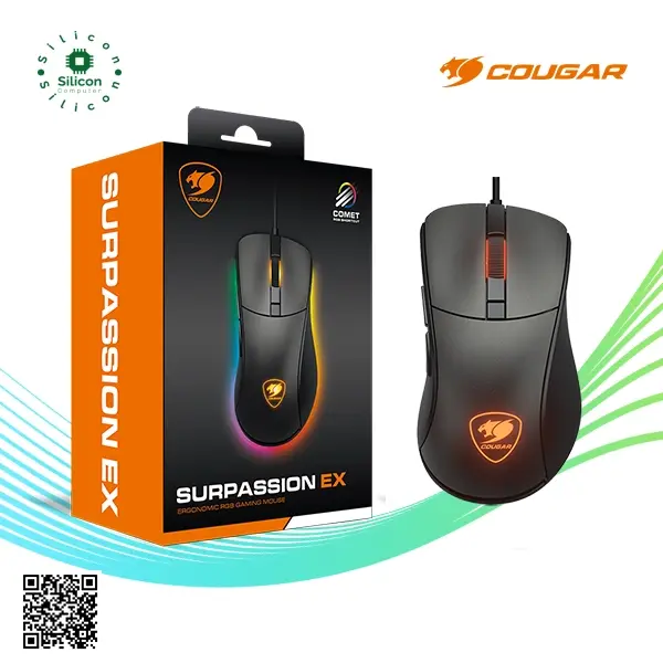 COUGAR SURPASSION EX ERGONOMIC RGB GAMING MOUSE