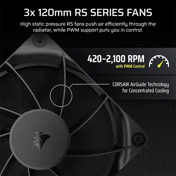 Thumbnail: CORSAIR NAUTILUS 360 RS LCD Liquid CPU Cooler Black