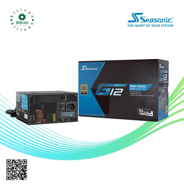 SEASONIC G12 GM-650 80 PLUS Gold Semi-Modular Power Supply