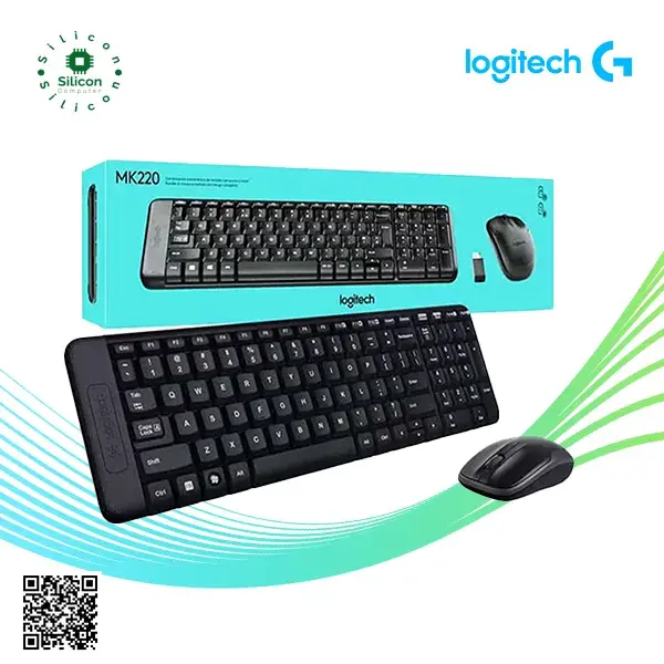 Logitech MK220 Wireless Combo Keyboard & Mouse MK220 Black