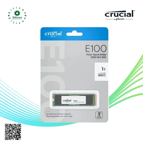 Crucial E100 1TB PCIe Gen4 NVMe M.2 SSD