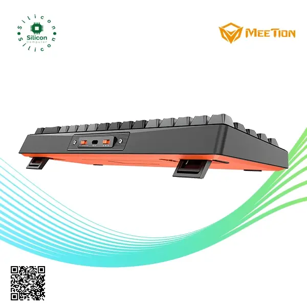 Thumbnail: Meetion MK12 65% RGB Arabic Triple Mode Wireless Bluetooth Mechanical Keyboard